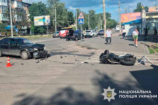 На Полтавщині внаслідок ДТП травмувався мотоцикліст (ФОТО...